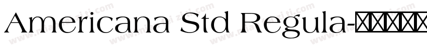 Americana Std Regula字体转换